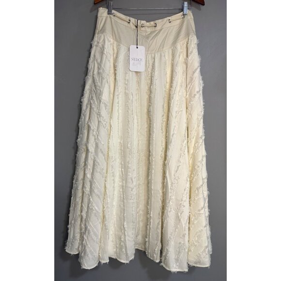 S'edge Edith Boho Skirt Bone NWT Large - Picture 3 of 15